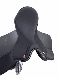 Selle de saut et de course pour cheval en cuir Premium Star avec arceau en plastique, tailles adultes 12-18, siège disponible - Product Image 3