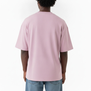 Camiseta Oversize para Hombre, Corte Holgado, Cuello Redondo, Manga Corta, Color Liso, 100% Algodón, Anti-Pilling, Logotipo Frontal, Precio Económico - Product Image 4