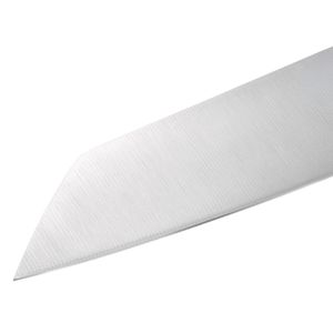 6,5-Zoll Bunka-Messer mit Schwarzem Konturiertem Griff und Glatter Silberner Abgewinkelter Klinge für Obstschneiden, Gemüsehacken und Essenszubereitung - Product Image 4