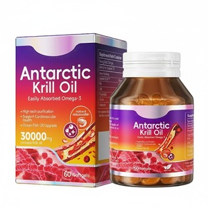 DHOP Antarctic Krill Oil Omega 3 Softgels with Natural Phospholipids Everyday Supplementation Dietary Support Bulk Supply OEM - Product Image 1