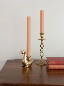 Latest Brass Duck Candle Holder Decorative Animal <b>Candlestick</b> Vintage Table Decor Accent Gift For Home Styling - Product Image 5