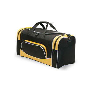 Sac de sport Oxford noir et jaune en gros avec fermeture éclair, capacité 30-40L, unisexe, décontracté, pour le sport et les voyages - Product Image 4