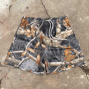 High Quality Men's Summer Casual Shorts Slim Fit Straight Leg Hip Hop Streetwear Printed Drawstring Closure 100% Cotton Mid - Product Image 6