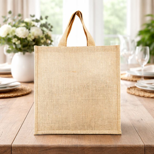 Custom Printed Eco Friendly Cotton Canvas <b>Tote</b> <b>Bag</b> Western Style <b>Plain</b> Grocery Shopping <b>Bag</b> with Rope Handle Logo - Product Image 3