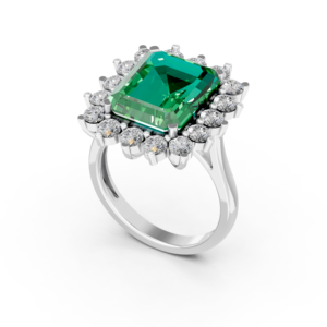 Anillo de Plata 925 con Diamante de Laboratorio para Mujer, Certificado IGI, RJC, ODM, OEM, Fabricante Ético, Venta al Por Mayor E201118 - Product Image 3