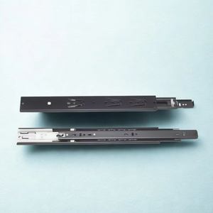 Diapositivas de cajón de bola de acero liso de extensión completa Viet Zinc plateado para aplicaciones de gabinete moderno Cocina Comedor Dormitorio Baño - Product Image 1