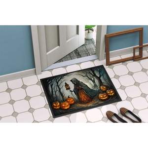 Weeping Woman Spooky Halloween Doormat Non-Slip Washable Low Pile 24H X 36W for <b>Indoor</b> & Outdoor for Entryway Front <b>Door</b> <b>Mat</b> - Product Image 4