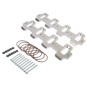 Adaptateurs de collecteur d'admission en aluminium pour culasses LS à port rectangulaire (modèles X6 E71) compatibles avec CTS One Engine, avec joint neuf - Product Image 2