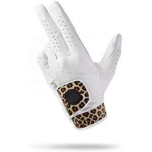 Service OEM, impression par sublimation, double extensibilité, respirant, logo personnalisé, gant de golf en cuir Cabretta, gant en cuir d'agneau souple - Product Image 1