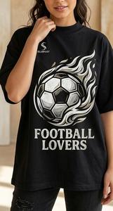 Screen Printed Black T-<b>Shirt</b> Unisex | Premium 100% Cotton 240 GSM SUBHAY Summer Oversized Heavyweight <b>Shirt</b> - Product Image 5