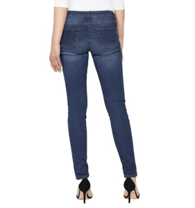 Pantalones Vaqueros Rectos de Cintura Alta para Mujer, de la Mejor Calidad, Estilo Vintage, Talla Grande, Ajustados, en Color Azul - Product Image 3