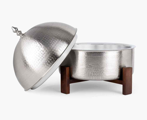 Casserole en métal de qualité supérieure avec cœur isolant thermique, idéale pour les plats indiens, les currys, le riz pilaf et les plats à base de sauces. - Product Image 6