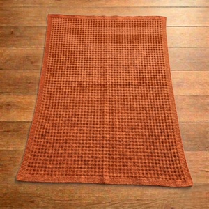 Serviette de bain en coton 100% terracotta premium, tissage gaufré, douce et séchage rapide - Product Image 6