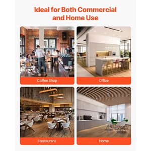 Scaldacaffè Commerciale Doppio da 80W con Piastra Riscaldante e Controllo Indipendente, Adatto per Caraffa da 1.8L, Scaldacani con Doppia Funzione di Riscaldamento Indipendente - Product Image 3