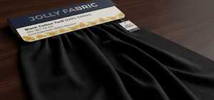 Tissu Jolly 100% polyester suédé, résistant à l'eau, noir, 1,52 mètre, durable, structuré, pour vêtements et ameublement - Product Image 4