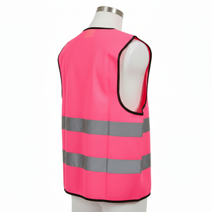 Nouveau gilet de sécurité haute visibilité au design actuel, classe 1 ANSI, logo personnalisé imprimé, sécurité routière, réfléchissant, LED clignotante, imperméable, toutes couleurs - Product Image 2