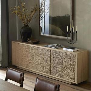 Premium Solid Wood Four Door <b>Cabinet</b> with Functional Storage Design for Bedroom <b>Kitchen</b> Living Room and Dining Room Use - Product Image 1