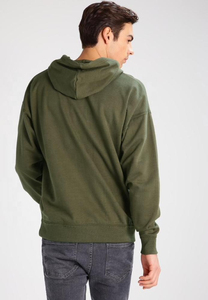 Sudadera con Capucha para Hombre, Color Verde Oliva, Algodón, Corte Regular, Estilo Casual, para Otoño, Color Sólido, BRG, Sudaderas con Capucha para Hombre - Product Image 2