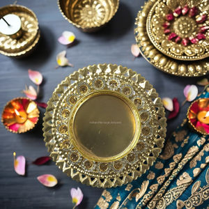 ที่ใส่เทียนทีไลท์ทำมือสไตล์อินเดียที่วางเทียนในร่ม/กลางแจ้งสำนักงานบ้านงานแต่งงาน - Product Image 1