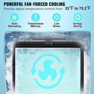 Dispenser di Birra a Doppio Rubinetto con Cilindro CO2, Vassoio Raccogligocce, Kegerator con Controllo Temperatura 32-75.2 Fahrenheit, Refrigeratori e Raffreddatori - Product Image 3