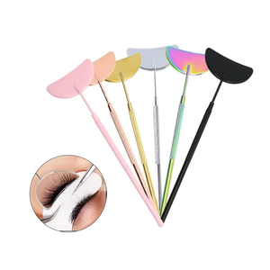 Espejo de acero inoxidable con mango para extensión de pestañas, herramienta de aumento cuadrada para revisión y cuidado de pestañas y maquillaje - Product Image 1