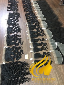 Extensiones de Cabello Remy Vietnamita al Por Mayor, Precio Super Doble, Color Natural, Liso, Ondulado Profundo, con Frente de Encaje, Cabello Humano - Product Image 4