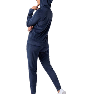 Ensemble de survêtement décontracté d'hiver haute performance pour femme, 100 % coton, coupe confortable, service OEM, écologique - Product Image 3
