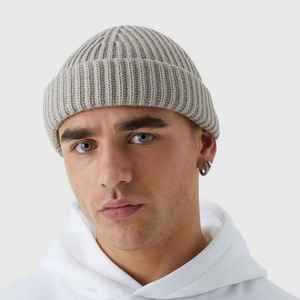 Customized Ribbed Beanie Hat in Beige Color Unisex Acrylic Winter <b>Cap</b> Manufacturer <b>Men</b> Hats & <b>Caps</b> Supplier Wholesale Rate <b>Caps</b> - Product Image 3