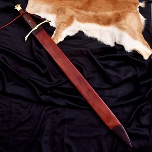 Espada Vikinga de Cobre Damasco Hecha a Mano – Espada Medieval Forjada a Mano para Exhibición, Regalo para Colgar en la Pared, Regalo para Boda, Espada de Cumpleaños - Product Image 6