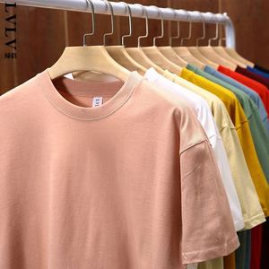 T-shirt d'été pour homme en coton biologique 100% de haute qualité, tricoté, avec impression de logo de marque personnalisé, motif lettres, manches courtes - Product Image 4