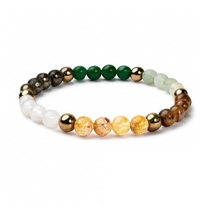 สร้อยข้อมือทองแดงสีชมพู 8 มม. สำหรับผู้หญิงผู้ชาย |   ดีไซน์คลาสสิกเป็นมิตรกับสิ่งแวดล้อม คริสตัลบำบัดธรรมชาติที่ได้รับการรับรอง ดึงดูดความรัก รักตัวเอง - Product Image 4