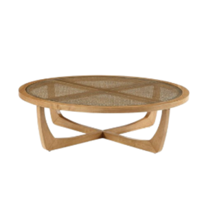Living Room Coffee Table Round Shape Home Furniture Teak Wood Materials Manufacturing In Indonesia - Product Image 1