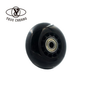 Roues de rechange en PU résistantes à l'usure à double rangée pour patins à roulettes quad 53 60 62 63 64 mm avec roulements ABEC - Product Image 1