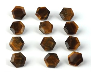 <b>Top</b> Sale Tiger Eye Hexagon Cut Loose Gemstone 6 To 15mm Natural Tiger Eye Stone <b>Beads</b> For Jewelry Making Indian Wholesale Bulk - Product Image 2