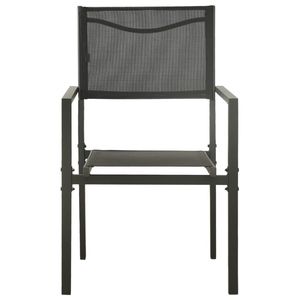 Conjunto de Comedor para Exteriores en Negro y Antracita, Muebles de Patio Elegantes para Entretenimiento al Aire Libre - Product Image 6