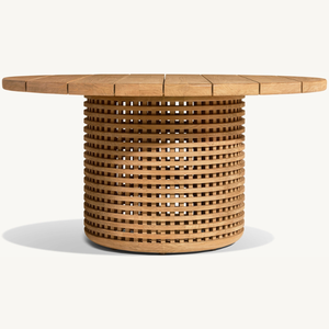 Mesa circular más vendida, ideal para restaurantes, con una forma estética moderna, hecha de madera seleccionada. - Product Image 4