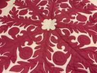 Magnifiques couvertures hawaïennes faites à la main, à motifs de feuilles blanches et rouges, 100% coton, style vintage, écologiques, lavables, toutes saisons