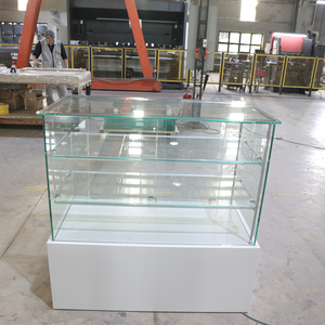 Clean Fit <b>Counter</b> Glasses Display Mirror Finished Metal Display Table Retail Gold White Jewelry Showcase Cabinet | OEM Service - Product Image 4