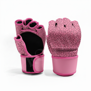 Gants de sparring robustes sur mesure, design coloré, 12 oz, protection des mains, sport décontracté, sans doigts, en cuir véritable - Product Image 2