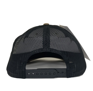 Custom 6 Panel Trucker <b>Hat</b> Perforated Mesh Two Tone Golf <b>Cap</b> with Letter Custom Embroidery 3D <b>Flat</b> Patch Whole For 4 Season - Product Image 4