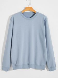Sudadera de cuello redondo para hombre, estilo casual, manga larga, forro polar, con logo personalizado - Product Image 5