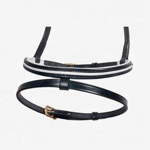 Brida ecuestre de cuero básico de nuevo estilo con bandas nasales dobles Productos para caballos de equitación indios combinados Noseband en venta - Product Image 2