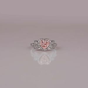 Anillo solitario de diamante de laboratorio redondo de calidad Beat, Juego de 4 puntas, anillo para niña, anillo de diamante redondo de oro blanco de 14 quilates, regalo de aniversario - Product Image 1