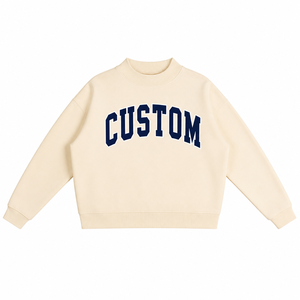 Sweat-shirt d'hiver pour enfants en molleton de qualité supérieure, col montant, épaules tombantes, coton et polyester, anti-boulochage, écologique, usage quotidien - Product Image 1