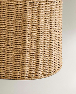 Cesta de Almacenamiento Circular Moderna y Ecológica con Tapa e Interior de Tela, Diseño Elegante, Venta al Por Mayor OEM/ODM desde Hanoi, Tendencia Actual - Product Image 2