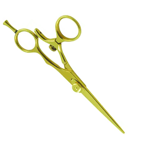 Ciseaux de barbier les plus vendus, couleur or titane, lames affûtées et durables, anneau réglable, ciseaux de barbier - Product Image 6