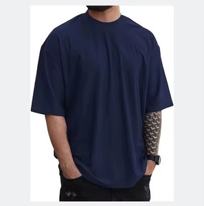 T-shirts personnalisés en gros 100 % coton, coupe oversize, streetwear unisexe, commandes en gros OEM, personnalisation, meilleur prix, tendance - Product Image 3