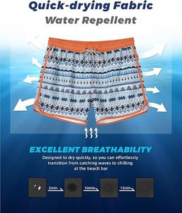 Shorts de course rayés respirants pour hommes grandes tailles avec doublure intérieure douce et impression numérique personnalisée pour 2026 - Product Image 2