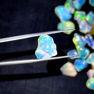 Piedras Preciosas de Ópalo Etíope en Bruto de Gran Tamaño, 10-16 mm, Ópalo de Fuego Natural Welo, Piedra Cruda, Ópalo Blanco Brillante Pulido en Bruto para Joyería - Product Image 2