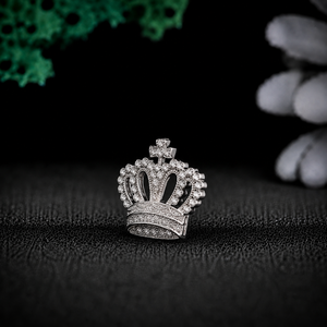 Broche Couronne de Luxe en Argent Sterling 925 avec Diamant Moissanite, Épingle de Revers Couronne Royale, Broche Tendance, Bijoux Unisexe, Vente en Gros pour Homme - Product Image 4